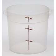 Cambro Cambro 6 qt. Round Translucent Measuring Storage Container, PK12 RFS6PP190